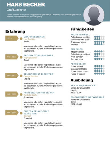 54 Kreative Lebenslauf Vorlagen Lebenslaufgestalten